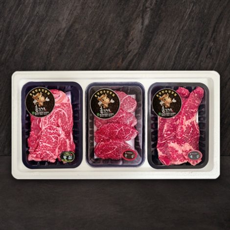 (홍성농협하나로마트)[홍성농협]한우1등급(암소) 명품3호세트1.5kg(등심500g*안심500g*채끝500g)