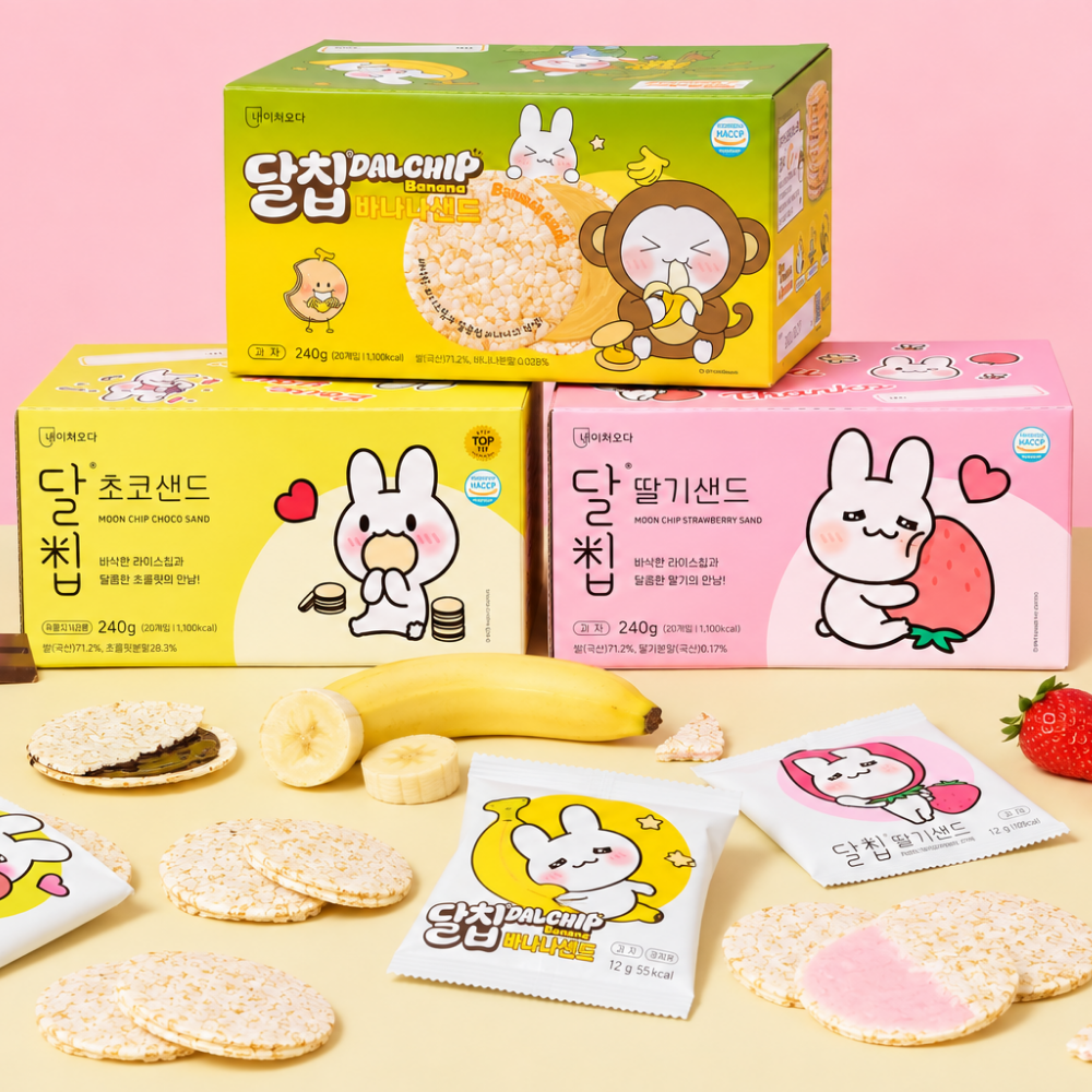 (네이처오다)  달칩 초코샌드 / 딸기샌드 / 바나나샌드 20개입