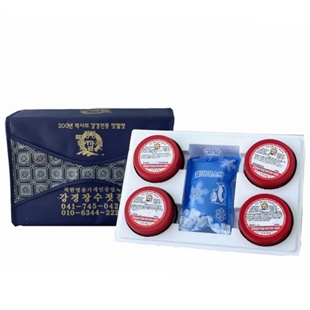 (26년 추석)  (강경장수젓갈)[강경젓갈]젓갈 4종선물세트 (각 500g) 1호~10호