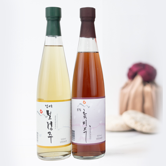 (26년 추석)(영농조합법인보령전통주) 만세보령주+흑미주500ml세트