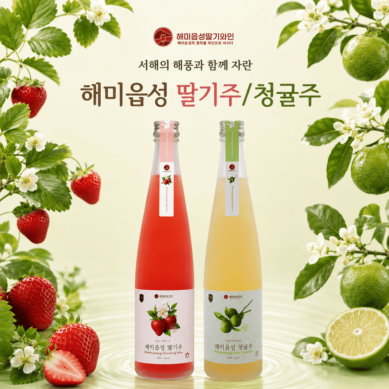 (26년 추석)(농업회사법인해미읍성딸기와인(주)) 해미읍성과실주선물셋트 5호
