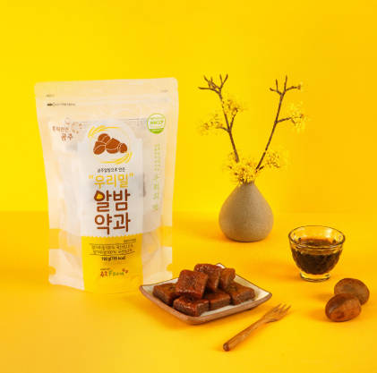 (26년 희망드림)(농업회사법인㈜공주팜) 우리밀과 공주알밤으로만든 우리밀알밤약과